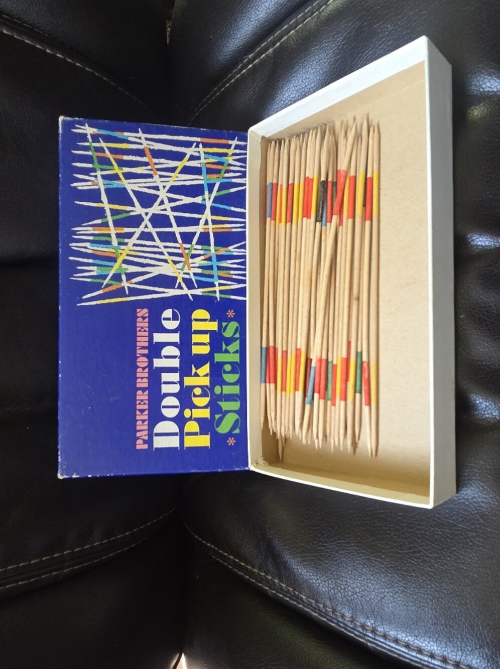 VTG Parker Brothers DOUBLE PICK UP STICKS Toy Original  Box Not COMPLETE 60s